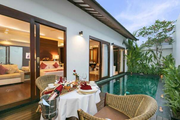 Anari Villas Kuta Romantic Dining